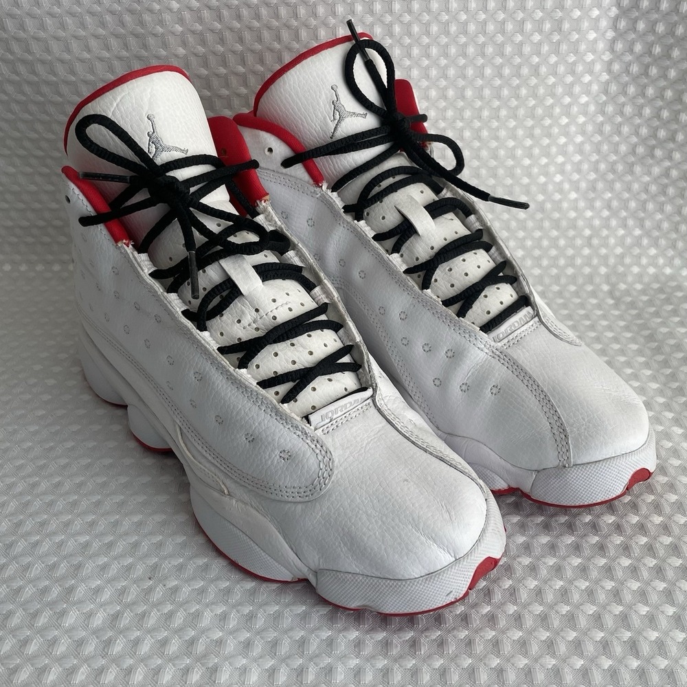 NIKE Air Jordan 13 Retro History Of Flight 2017 White/Red 7Y Women's 8.5